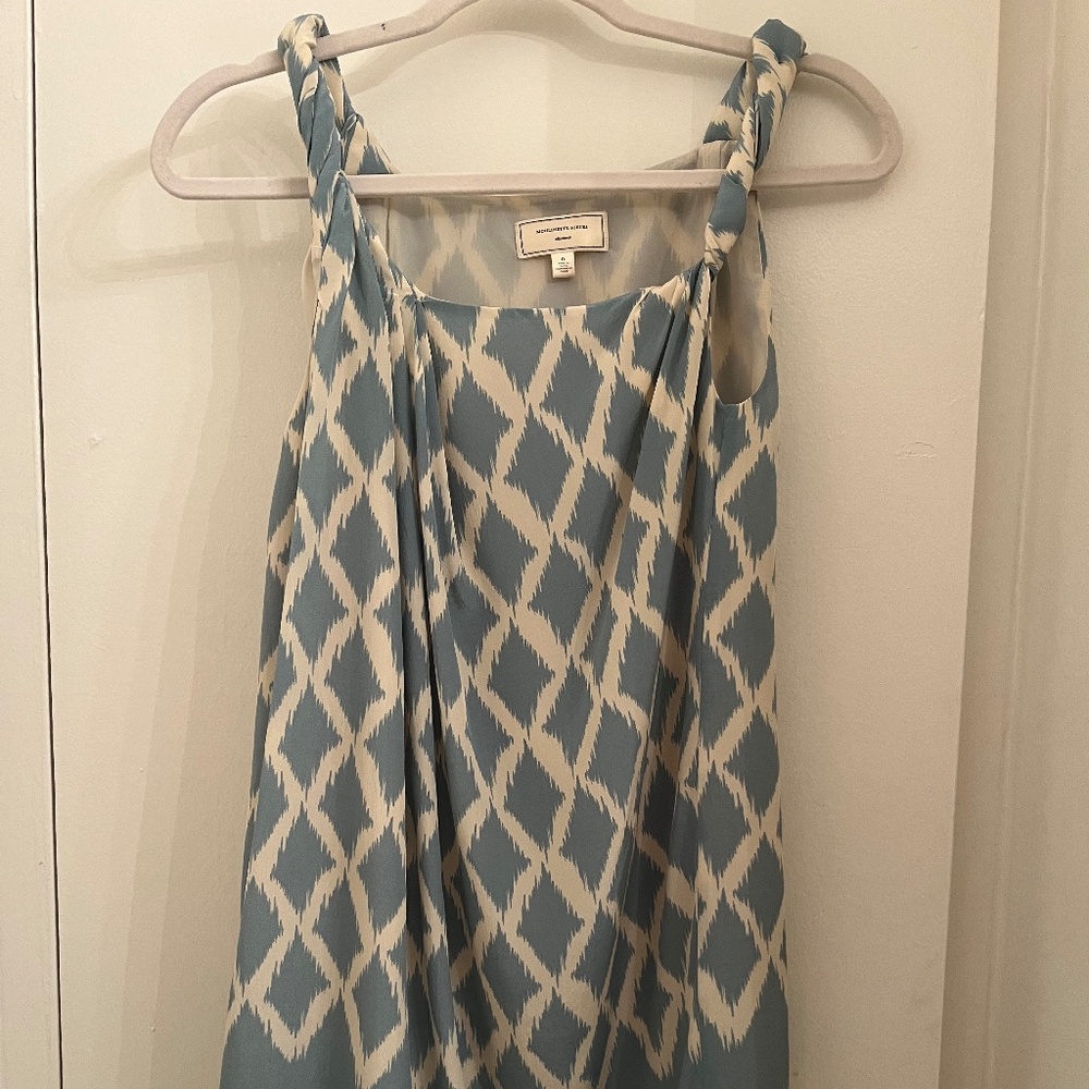 Blue and white Anthropologie dress